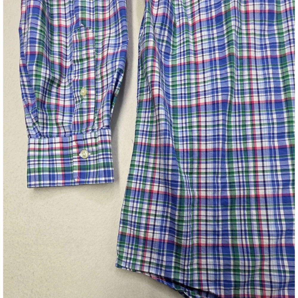 Polo Ralph Lauren Shirt Men 2XB Big Plaid LIMITED USE Button Up Long Sleeve